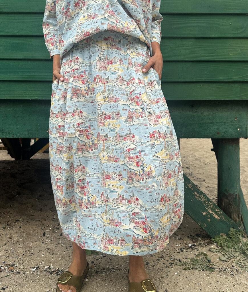 Studio 8 Atlantic Ocean Balloon Skirt Red