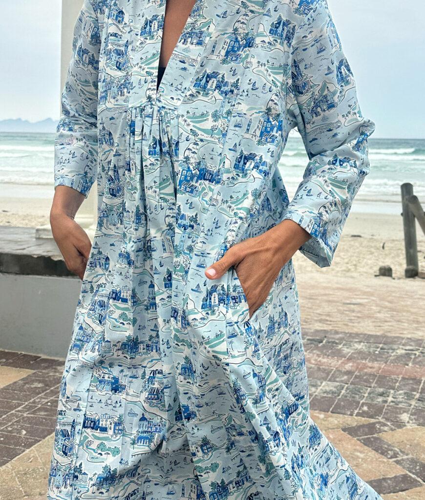 Studio 8 Atlantic Ocean Dress Blue