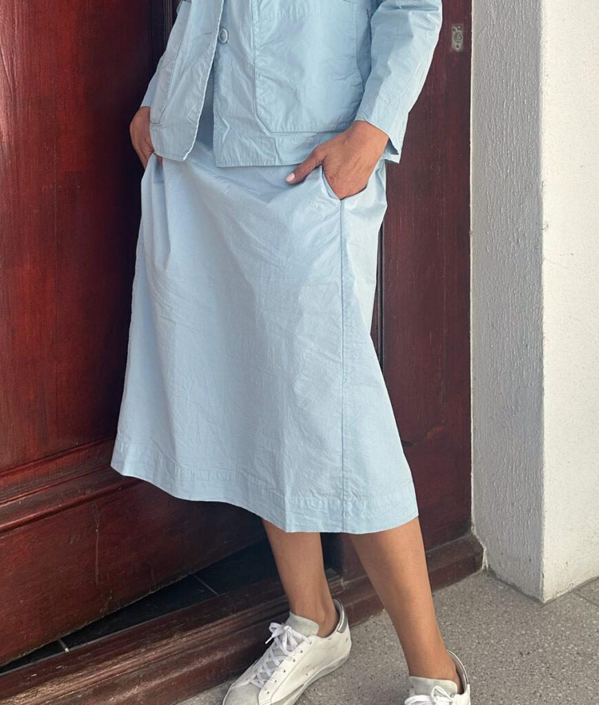 Studio 8 Casey Casey Square Skirt Sky Blue