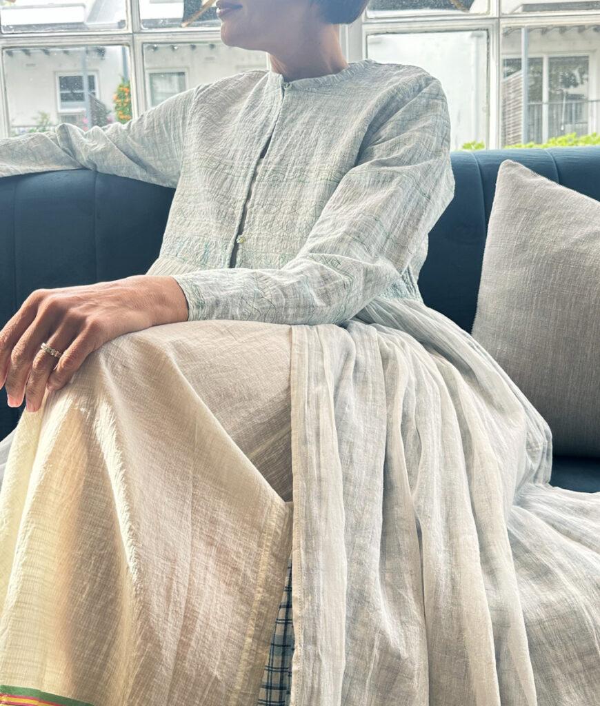 Studio 8 Embroidery Coat White