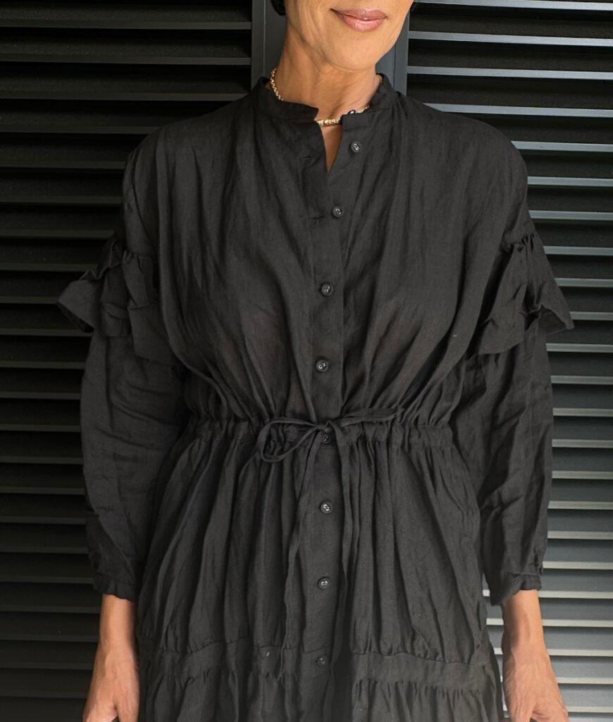 Studio 8 Frill Sleeve Dress Black