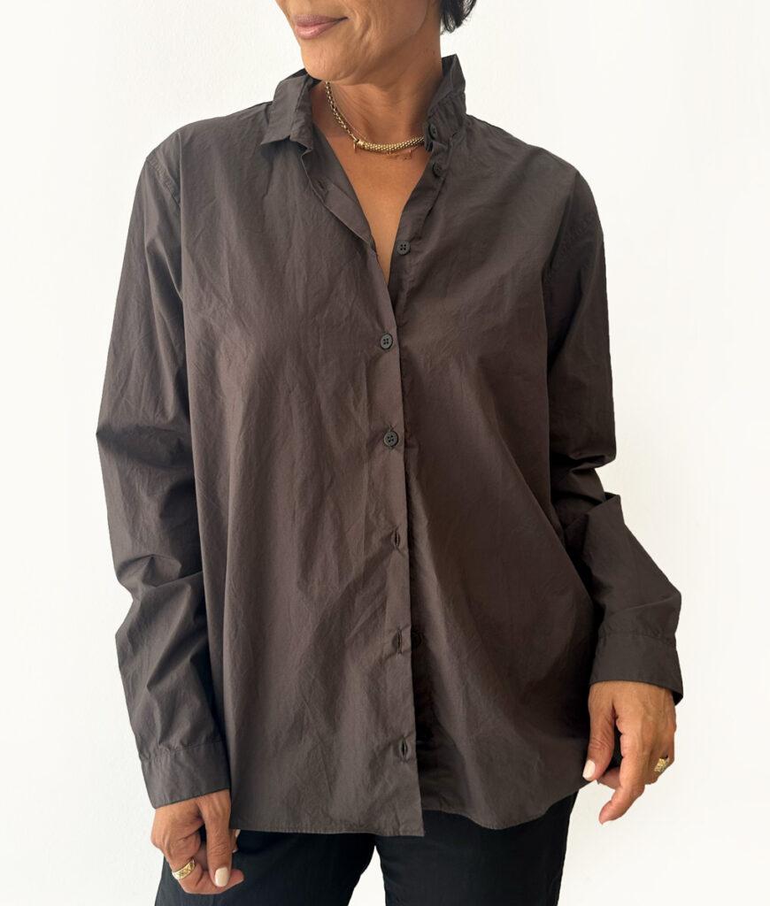 Studio 8 Loose Tyrol Shirt Coffee Ground