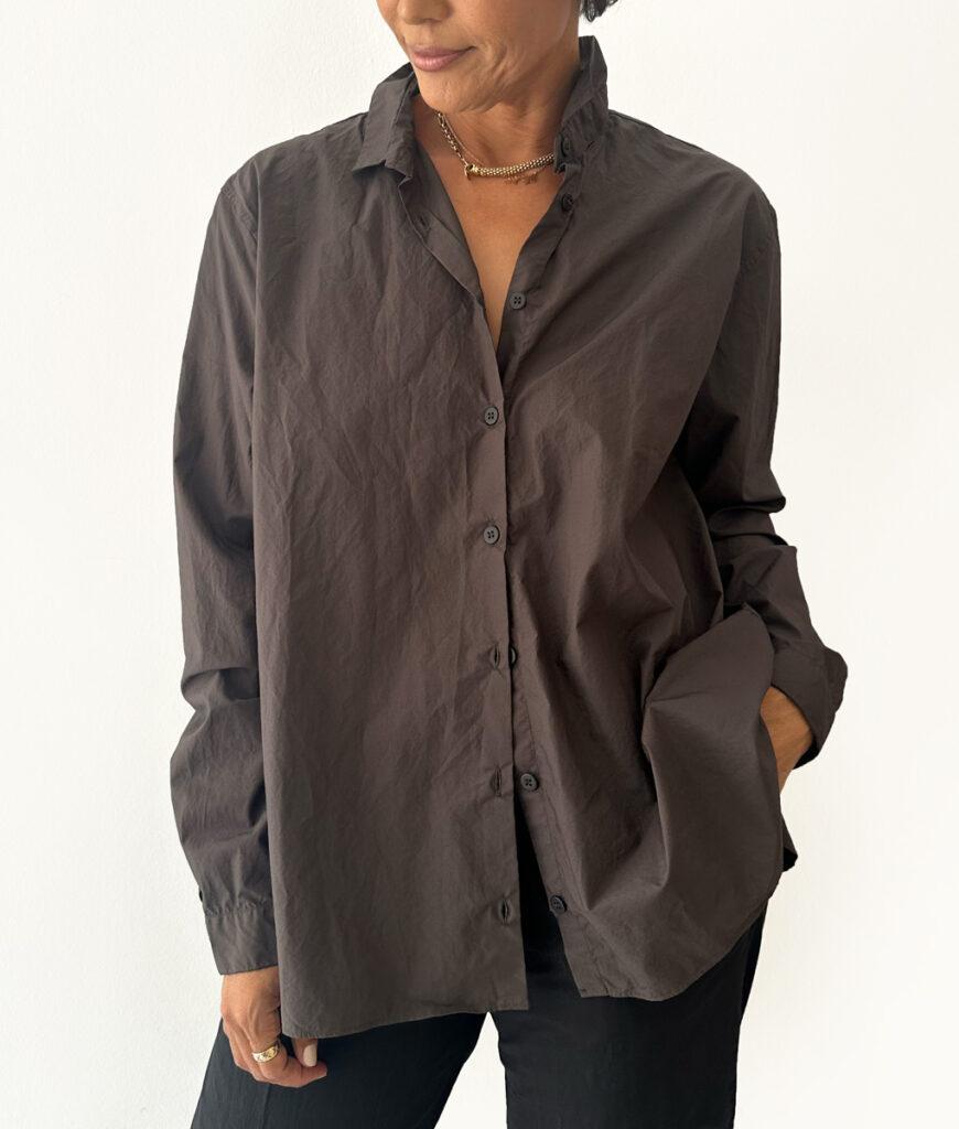 studio 8 Loose Tyrol shirt coffee ground
