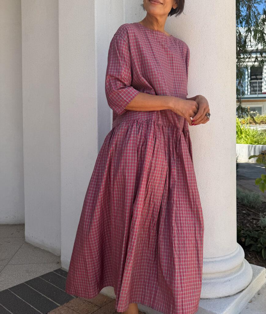 studio 8 Silk Dress rasberry