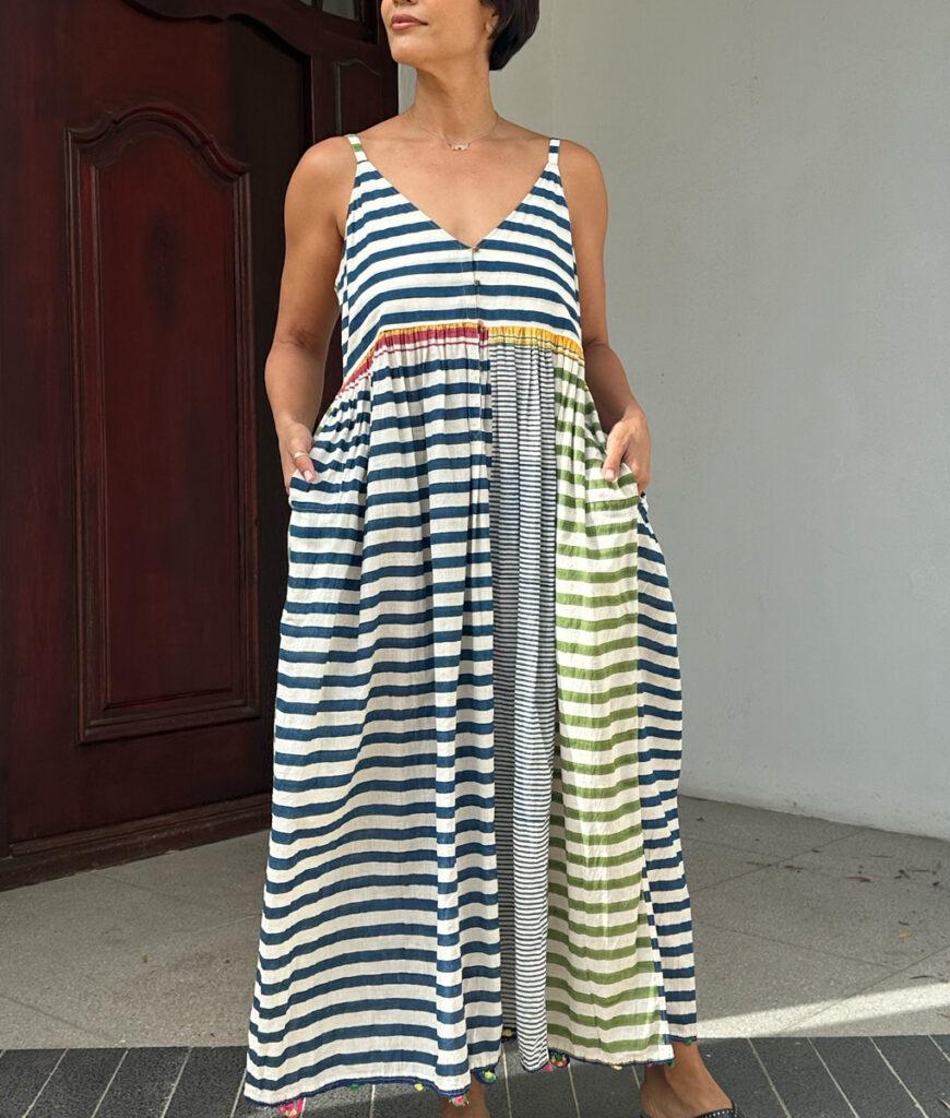 studio 8 Slip dress stripe