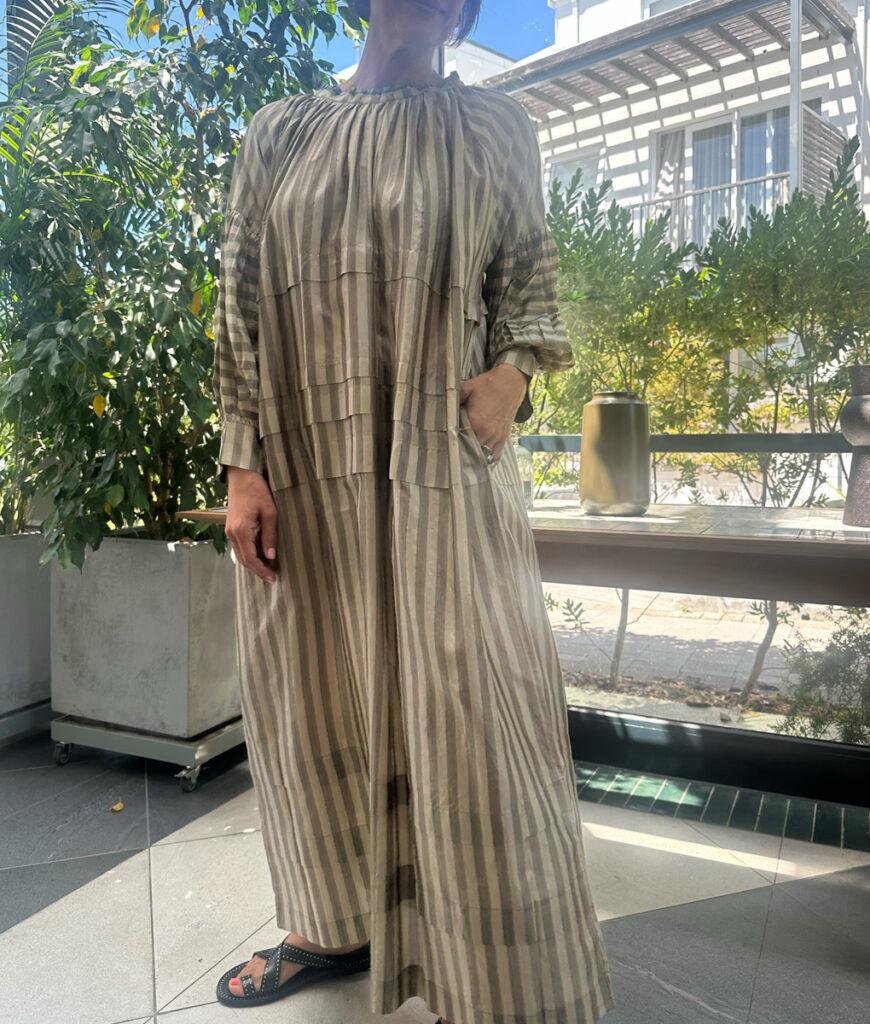 Studio 8 Stripe Dress Beige