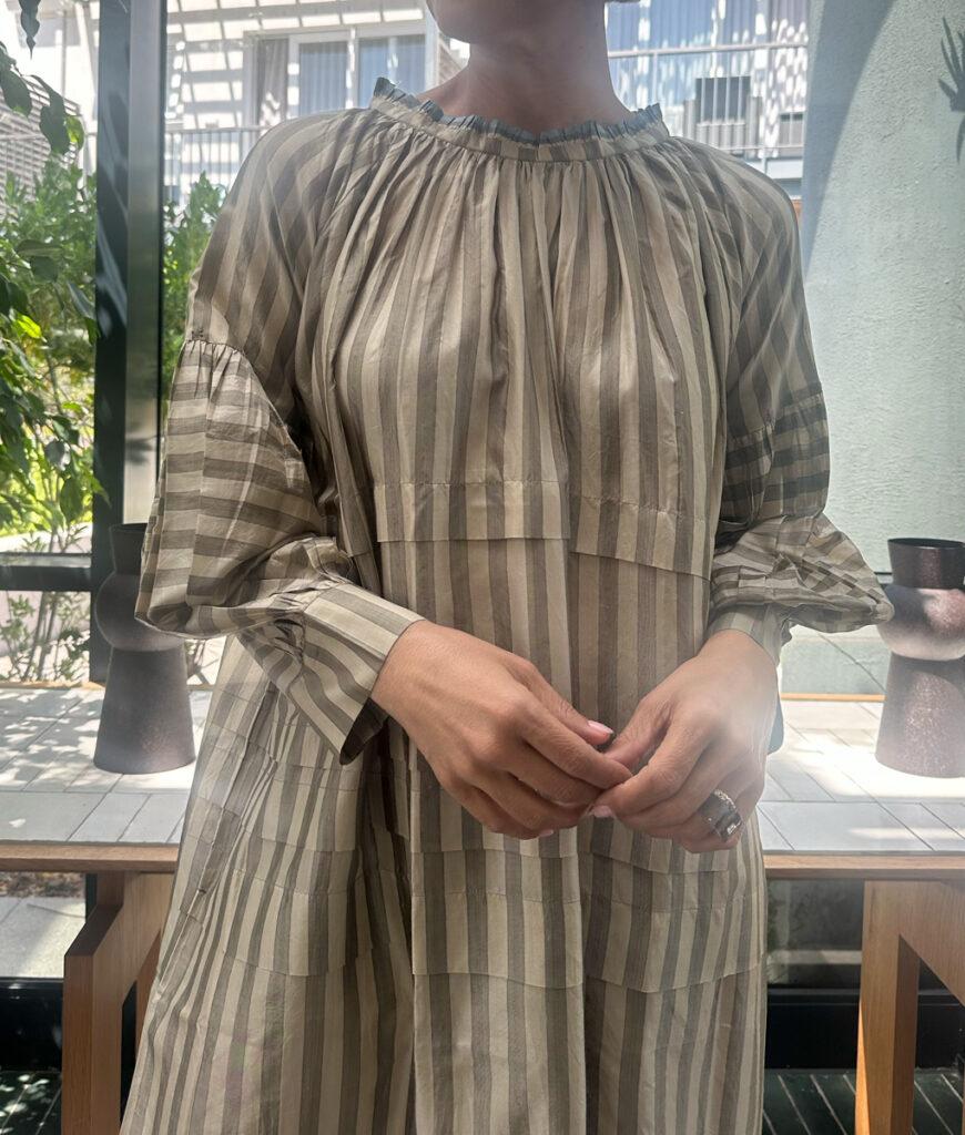 Studio 8 Stripe Dress Beige