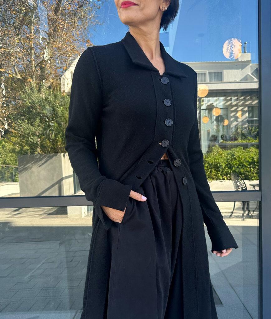 studio 8 Toni&Savannah Long Coatigan black