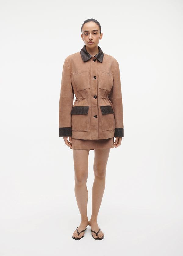 studio ar BRUNA Suede Jacket