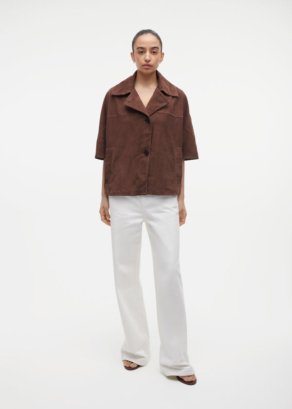 studio ar CLARA Suede Jacket