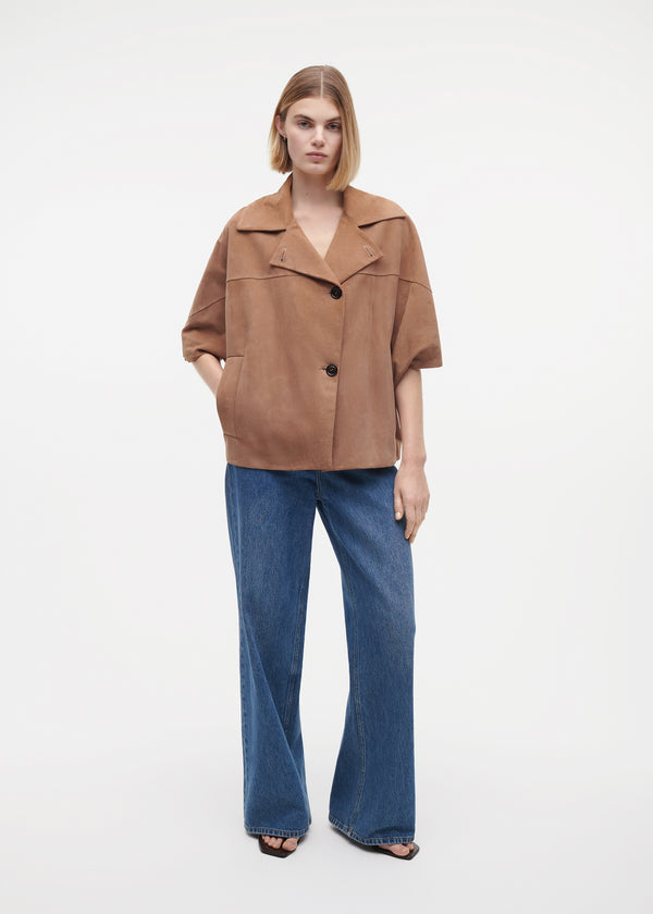 studio ar CLARA Suede Jacket