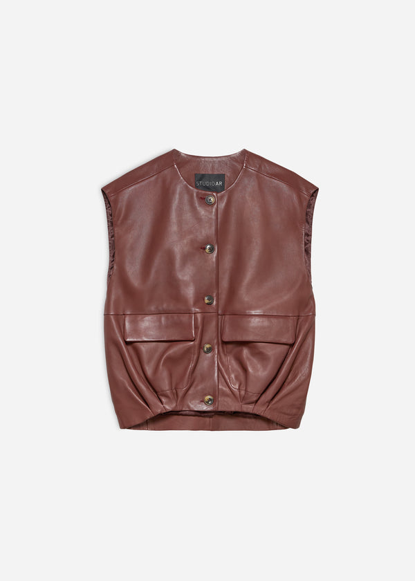 Studio Ar DANIELA Leather Gilet