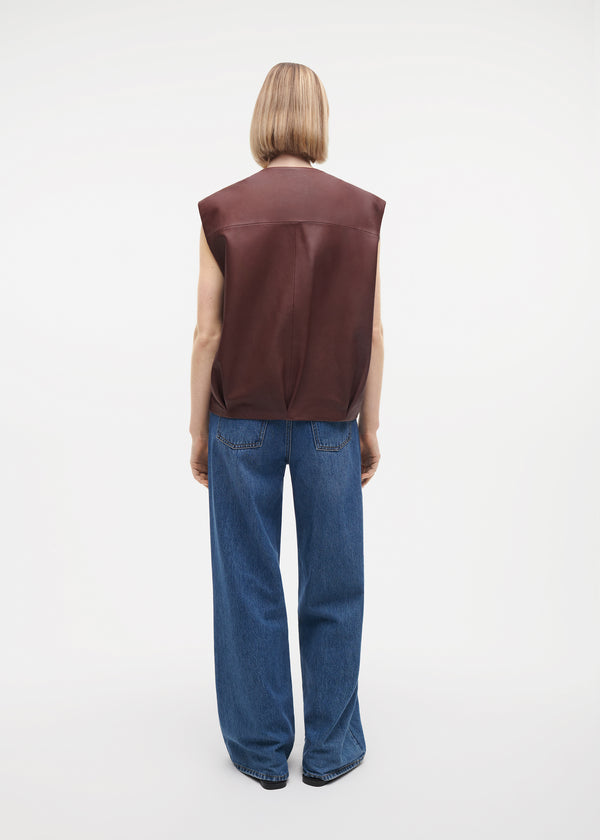 Studio Ar DANIELA Leather Gilet