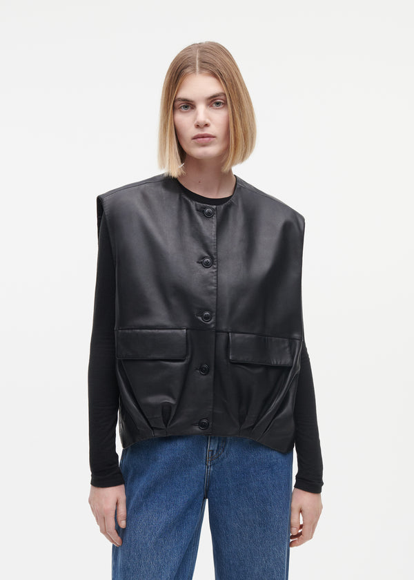Studio Ar DANIELA Leather Gilet