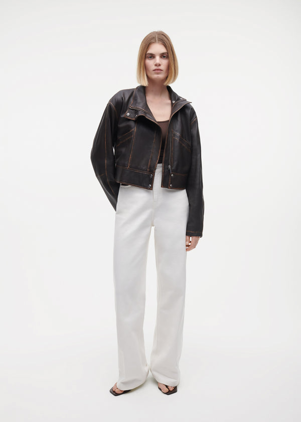 studio ar GARCA Vintage Leather Jacket