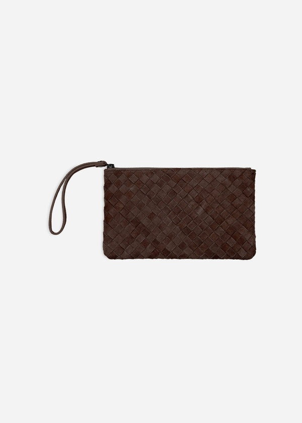 Studio Ar LIA Woven Gritty Suede Clutch