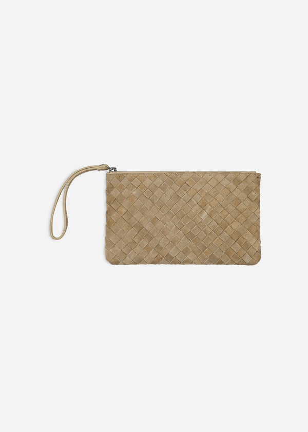 Studio Ar LIA Woven Gritty Suede Clutch
