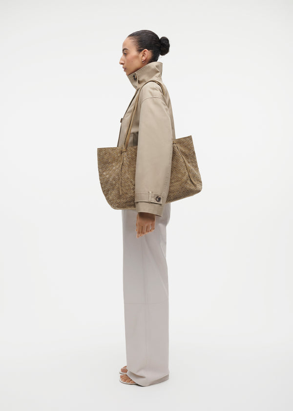 studio ar LIANDRA Woven Gritty Suede Bag