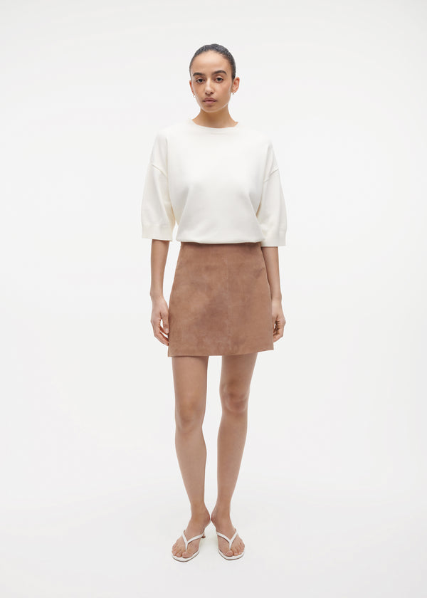 studio ar LILIANA Suede Skirt