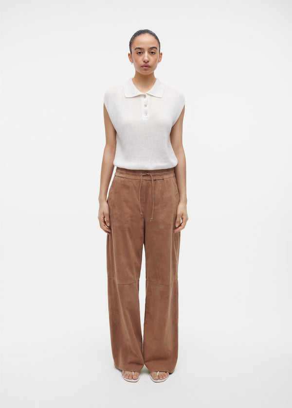 studio ar NADIA Suede Trousers
