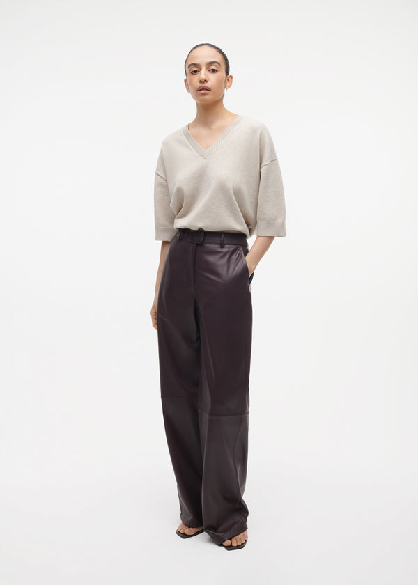 studio ar RANIA Leather Trouser