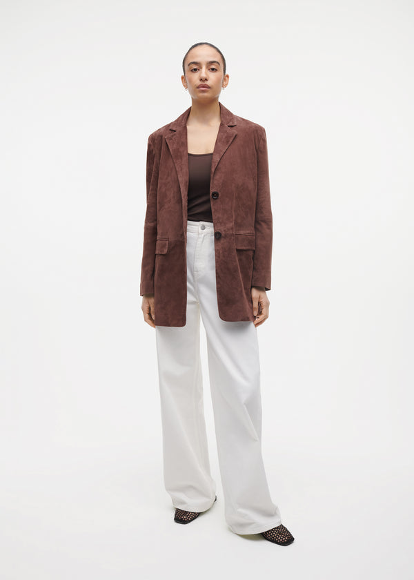 studio ar RIVA Suede Blazer
