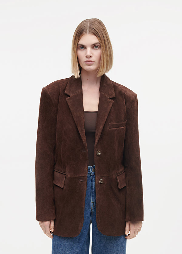 Studio Ar SILVY Gritty Suede Blazer