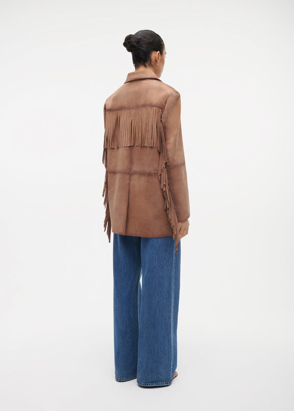 Studio Ar VITORIA Suede Fringe Jacket