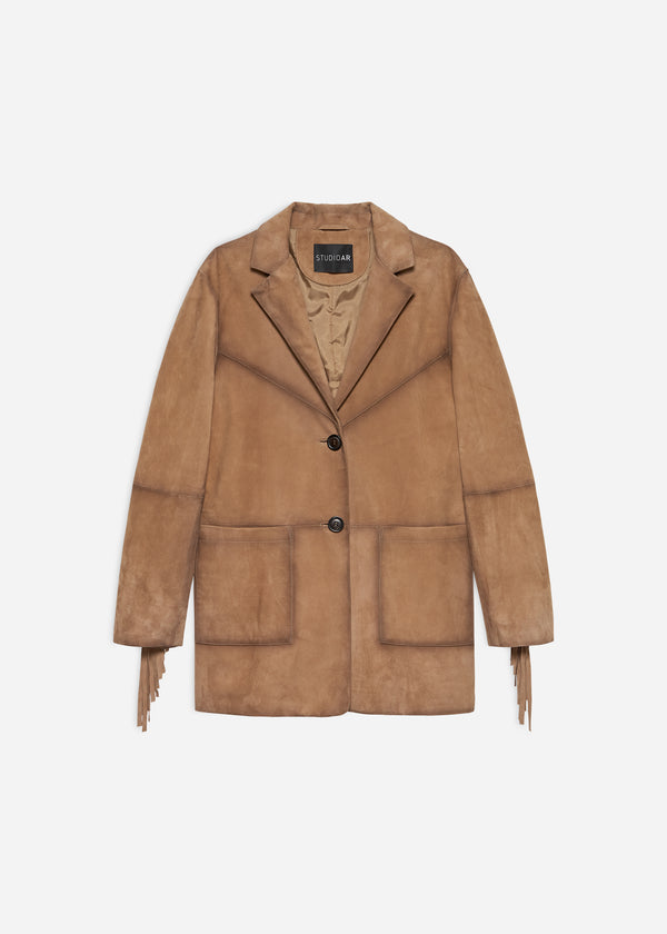Studio Ar VITORIA Suede Fringe Jacket