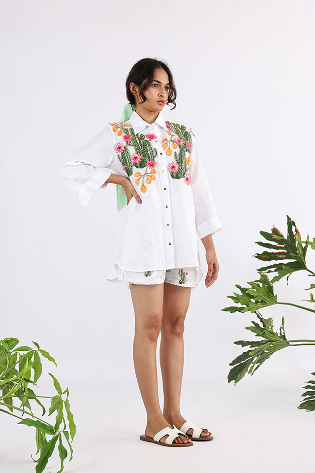 Studio Moda Flora Embroidered Shirt