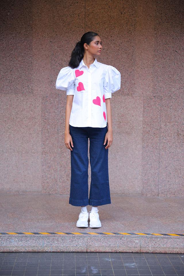 Studio Moda HEART PATCH SHIRT
