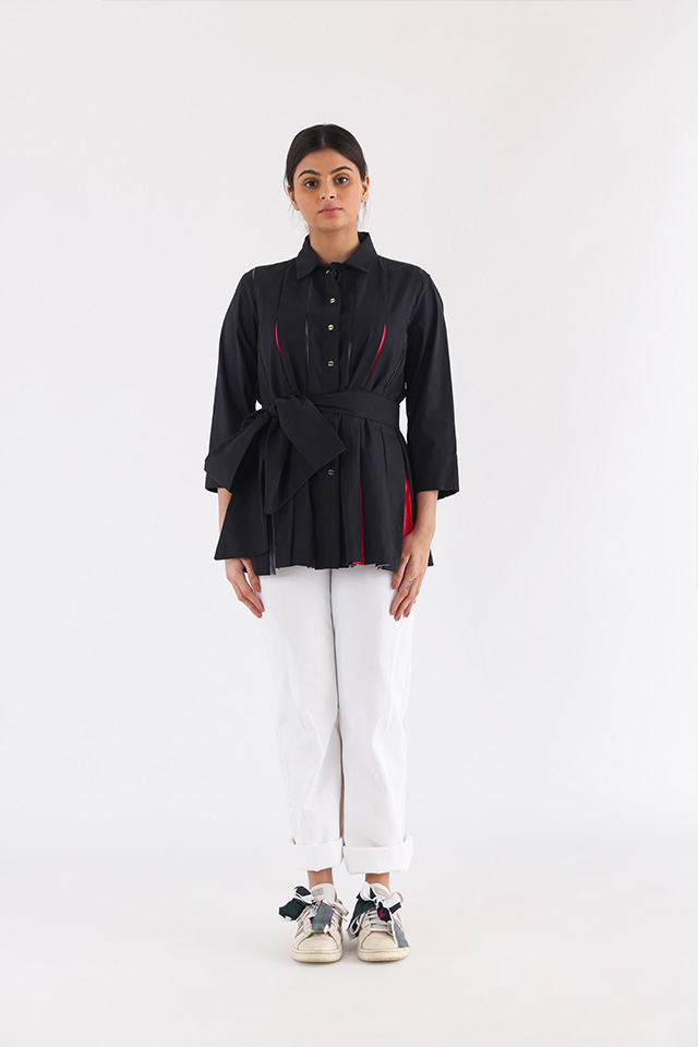 studio moda Pleat Blast Shirt