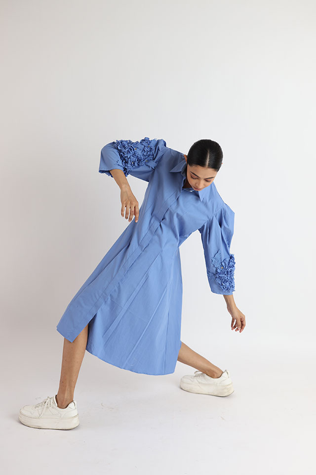 Studio Moda Pleated Waist Dress