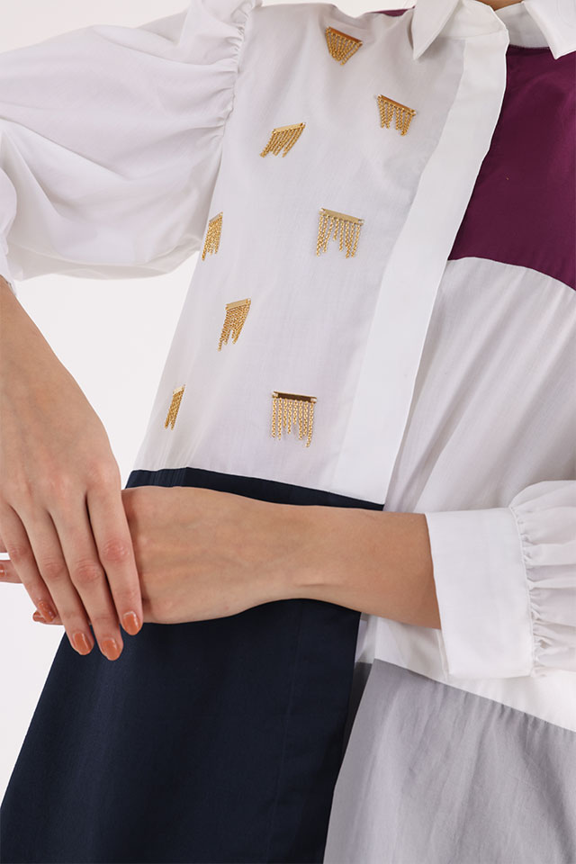 Studio Moda Puff Colourblock Shirt