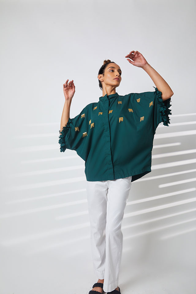 studio moda Sway Sleeve Kimono Shirt