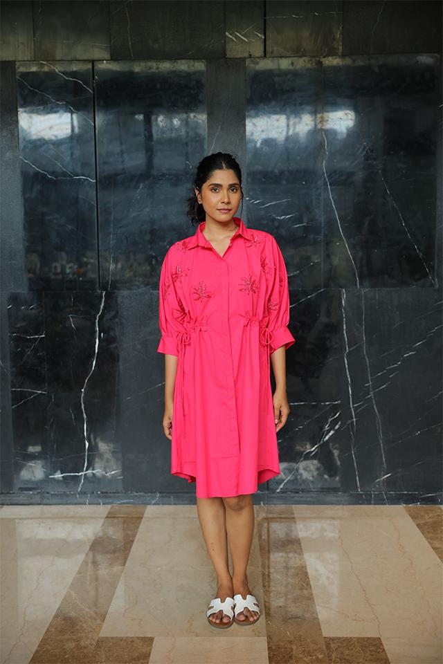 studio moda The Banana Breeze Drawstring Dress