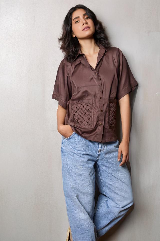 Studio Moda The Driftwood Textured Pocket Shirt