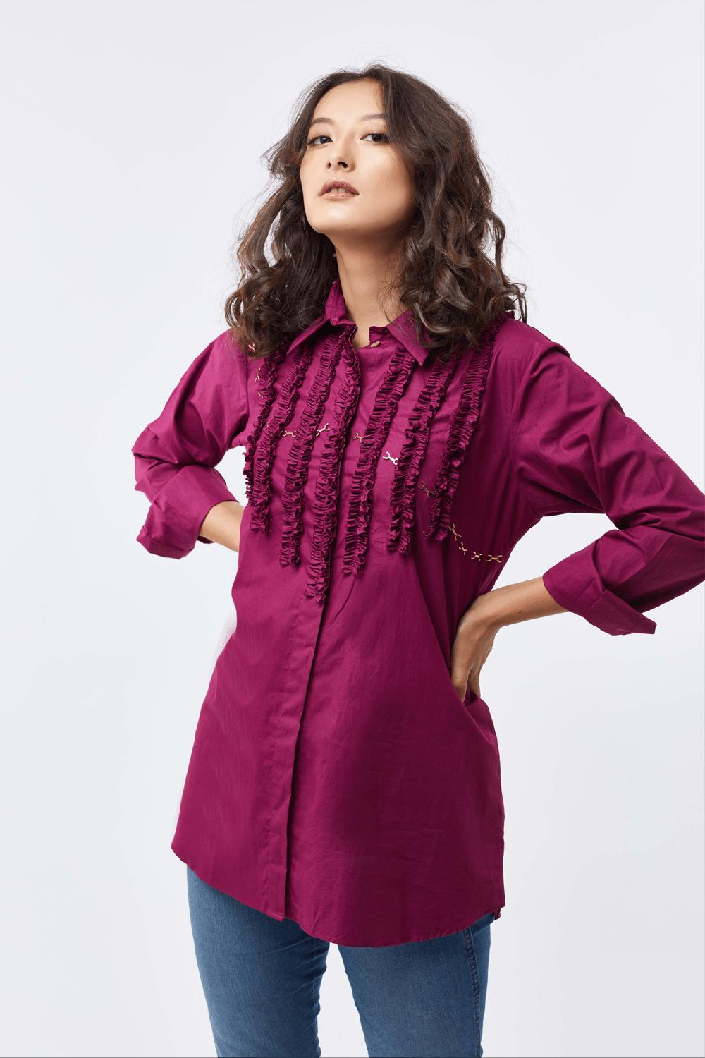 studio moda The Frill Yoke Shirt
