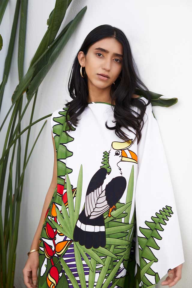 studio moda The Hornbill Kaftan Dress