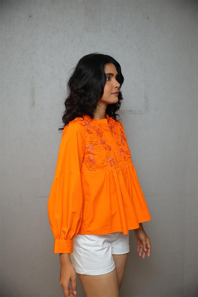 Studio Moda The Maple Glow Yoke Shirt