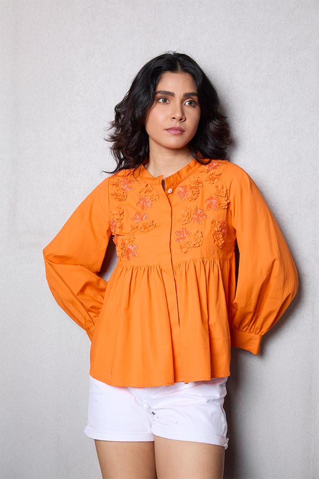Studio Moda The Maple Glow Yoke Shirt