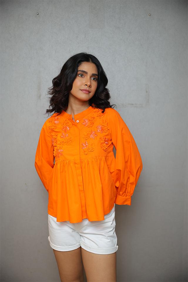 studio moda The Maple Glow Yoke Shirt