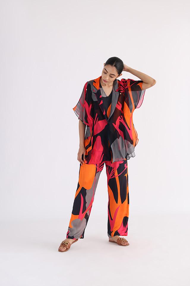 studio moda The Organza Overlay Top