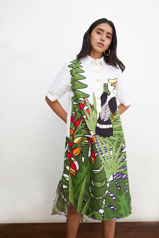 Studio Moda The Palm Pleat Dress