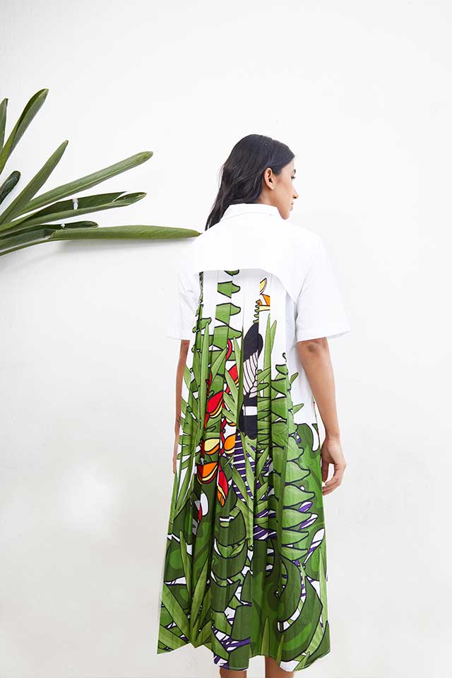 Studio Moda The Palm Pleat Dress