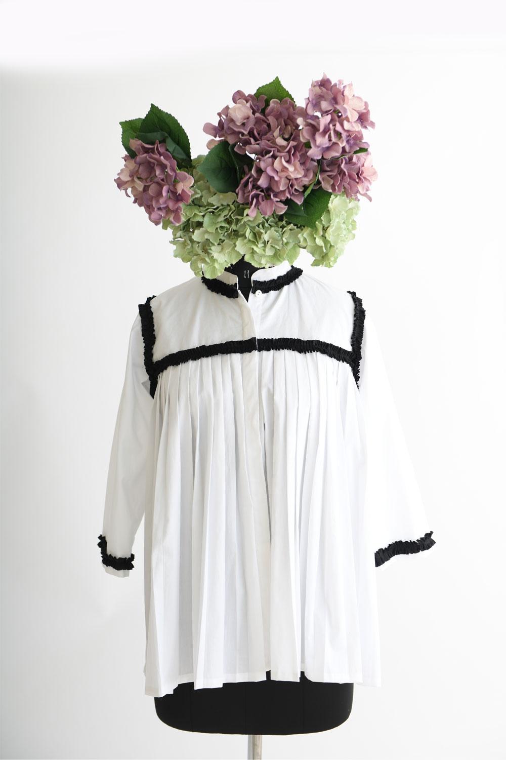 studio moda The Pleat N Frill Shirt