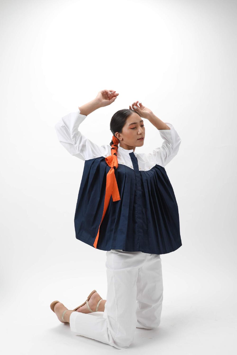 studio moda The Pleat Sleet Shirt