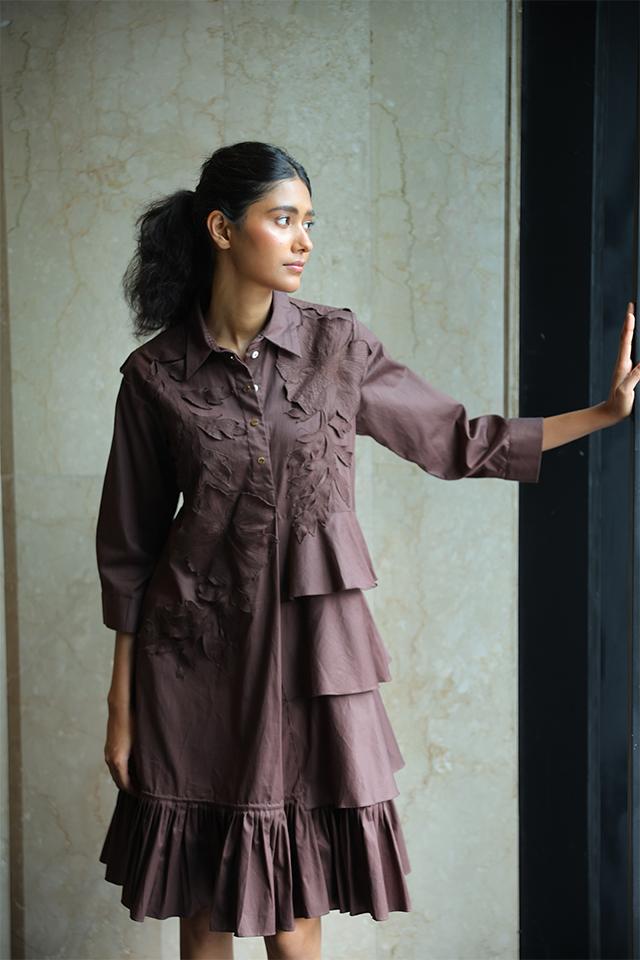 studio moda The Poppy Mirage Flare Dress