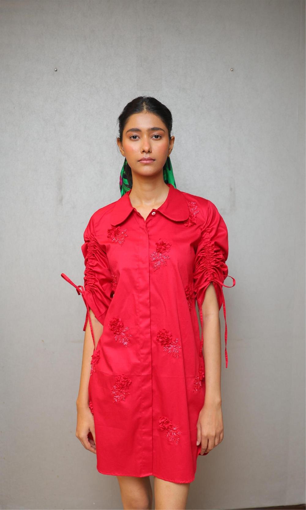 studio moda The Poppy Parade Drawstring Dress