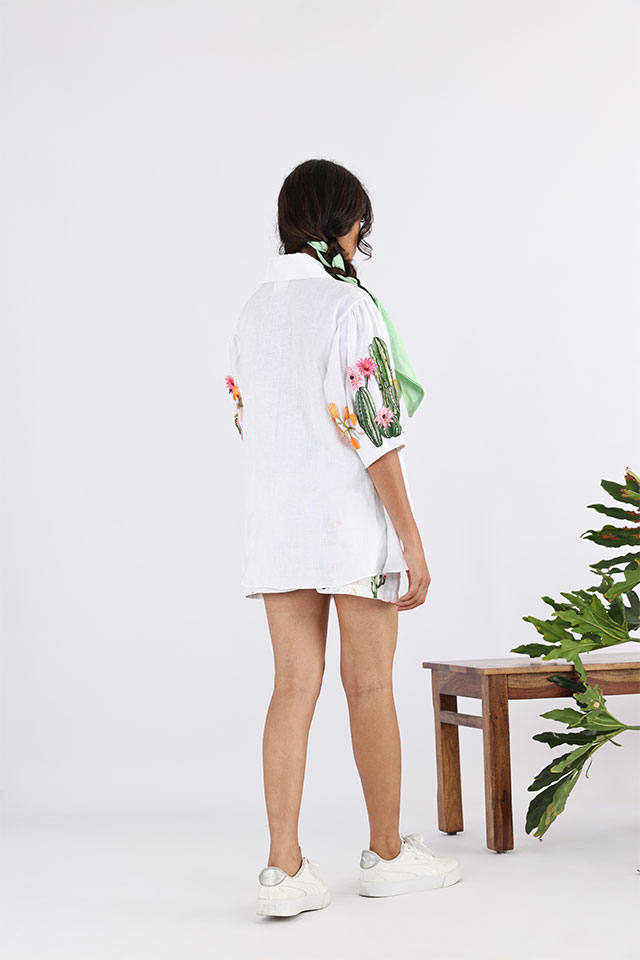 Studio Moda The Powder Puff Embroidered Shirt